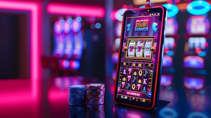 Antarmuka login desa4d di layar mobile dengan tombol DANA, OVO, dan opsi biometrik